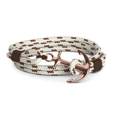 98000: Nude Beige Double Rope, 24k Rose Gold